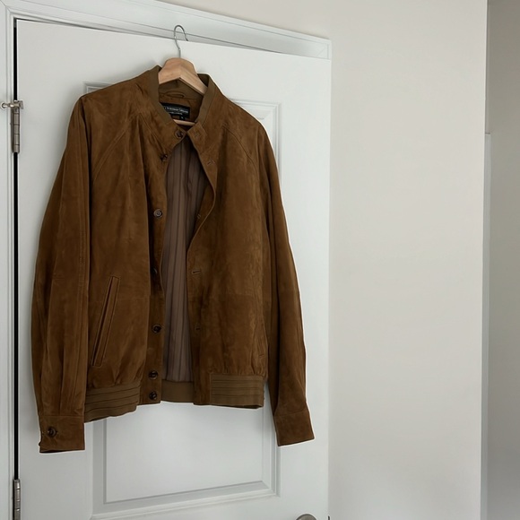 Suede leather bomber jacket, FINAL PRICE - Picture 7 of 10